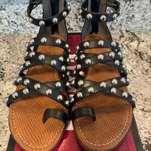 Circus by Sam Edelman Black and Tan Studded Sandals